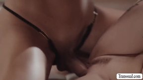 Stepmom with tattoos gets naughty with stepdaughters ts lover