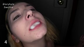 gets her mouth and pussy thoroughly used 1st visit