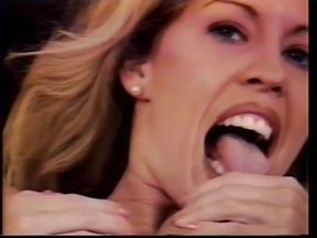 Gorgeous blonde beauty Tabitha Stevens imaging good fuck and talking sexy while rubbing her cunt 2 scenes in 1