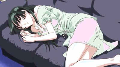 Japanese Tomboy Hentai babe masturbates with her big boobs while deepthroating a hard cock