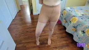 He ripped my pantyhose and gave me a creampie - Jess and James