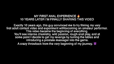FIRST ANAL EXPERIENCE OF A MARRIED SLUT. VINTAGE! MANY YEARS AGO. PROSTATE PLAY FOR HIM