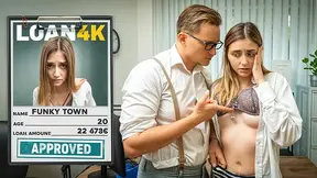 VIP4K  Young student Funky Town takes out a loan for the first time