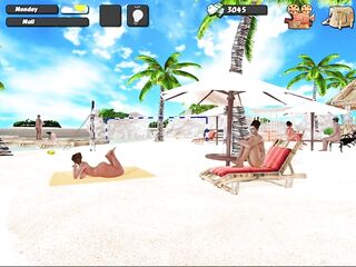 Max's Life Cap 25 - Masaje a Chica Desnuda En La Playa y Chica Masturbandose