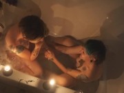 Roomates Caught Fucking in Bathtub