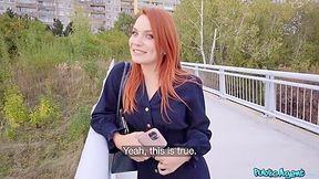 Clemence Audiard - Russian Redhead Fucked In Public