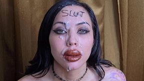 Bimbo Throat Fucks With Huge Load