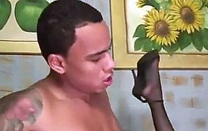 Teen shemale taking cock with pleasure