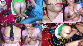 Episode (2) Desi Suhaagraat Brother-in-law and Bhabhi with saree lifted and sex Hindi audio Claire Vaise