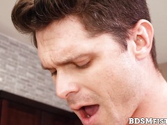 Nate Grimes makes hunky Devin Franco erect from rough fisting