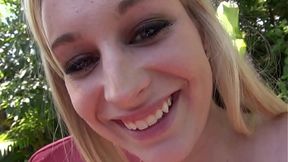 Tattooed teen Staci Jaxxx loves massive cock outdoors