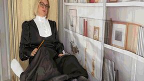 School principal teaches a lesson to a naughty student SD