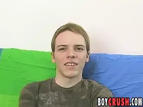 Little twink Matt Phoenix masturbates solo after interview