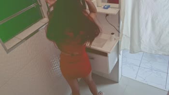 renatasurtada - Renata Surtada's Wild Bathroom Bash in Public