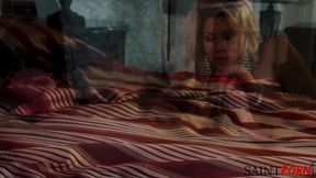 Blonde with Big Tits Gets a Creampie Inside Her Hairless Pussy