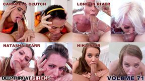 deepthroat sirens compilation - vol 71 - deepthroat & face fuck blowjobs full scenes featuring amanda blow, aria austin, katie st. ives, sheena ryder
