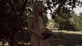 Petite Blonde Takes On Clowns Without Fear