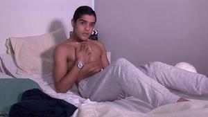 BarebackLatinoz: Stiff latino college dude edging sex tape