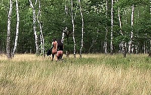 Hot outdoors lesbian fetish movie