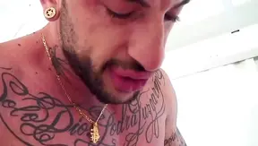 Tattooed Desire: Sergio Fernand Share Hot Oral Passion – Steamy Gay Encounter