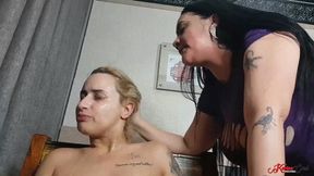 PRISONER PUNISHED – FACE LICKING HUMILIATION - ADRIANA FULLER - CLIP 4 - KC PRODUCTIONS