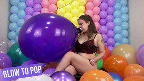 Vintage Vibrance: Alice B2P Purple Qualatex 24" - 4K