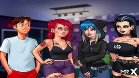 Teen Anime Chick Gets Inked by Handsome Artist in Summertime Saga Tattoo Session
