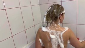 Hair Wash with Shaving Foam