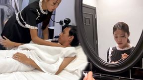 Asian Maid Do Her Job as Well