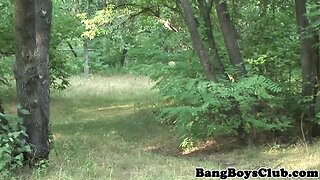 Army twink spitroasted  by euro studs