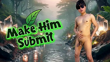 A cocksucker challenged his friend to wrestle and submit to him