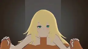 Atago Treats Her Captain to a Seductive blowjob with Creampie Finale