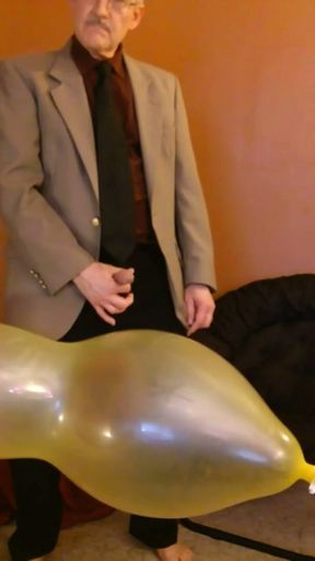 Balloonbanger 70) Mickey Mouse Balloon Pop and Shave. (Session ends in Video 71)   Clip 1