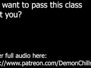AUDIO ONLY - Fucking your hot teacher to pass the class teaser