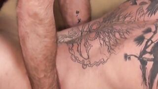 UNLEASHED BEAST Bald Hunk Fucks Tattooed Ginger God Raw  Hardcore!