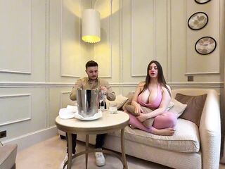 Sexy Trio with a Hawt BBC Receptionist and My Boyfriend - Luna Doll