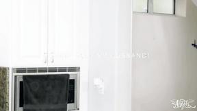 ”T-GIRL ANGELS Big Boobed tgirl warmed up her anus”