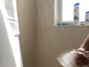 Teen Uses See Through Fleshlight in Shower