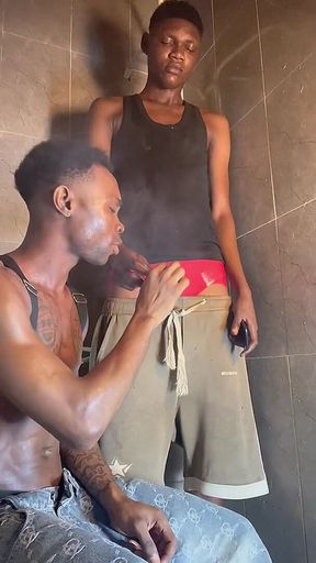 The Tallest Guy a Tips to Have Sex While Other Homie Playing