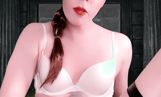 Lara Croft's asshole tomb raider: Jessica Bloom's fistfuck with a TS amateur