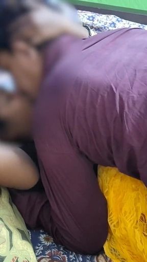 Indian Wife’s Secret Fantasy - Husband & His Cousin Together Inside He