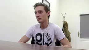 Pink-haired twink gets rough bareback ride from rugged scout — sweaty anal action