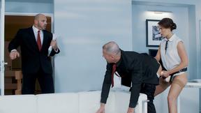 ”Domina Boss Fucks Bisex Employees - Ani Blackfox”