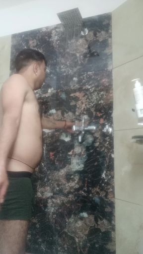 Indian police officer in full masti mood