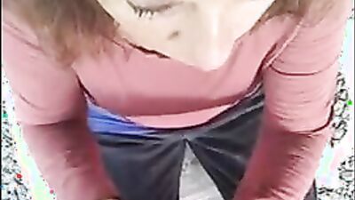 Candi Annie craves for a hot outdoor BJ & swallows cum like a true MILF