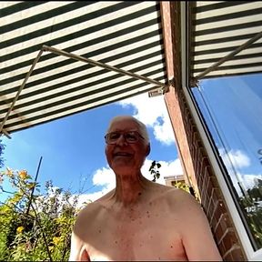 Naked Outdoors for Web Show Cum Shot