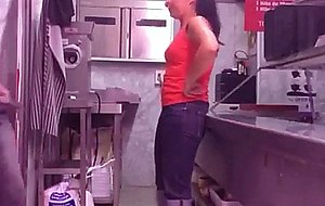 Fucking his maid in the kitchen