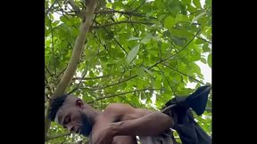 Having a good sex with my baby in the bush