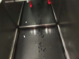 Very risky sex in a public elevator with sexy neighbour Dada Deville