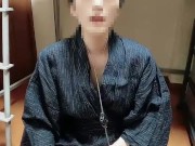 浴衣イケメン日本人がオナ禁後の連続オナニーで大量射精！048